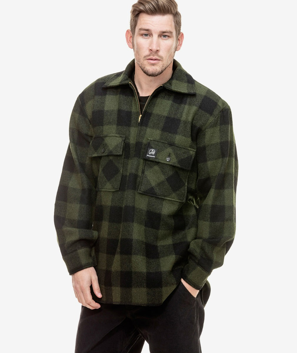 Swanndri Ranger Shirt - Olive/Black Check - M / OLIVE/BLACK - Mansfield Hunting & Fishing - Products to prepare for Corona Virus