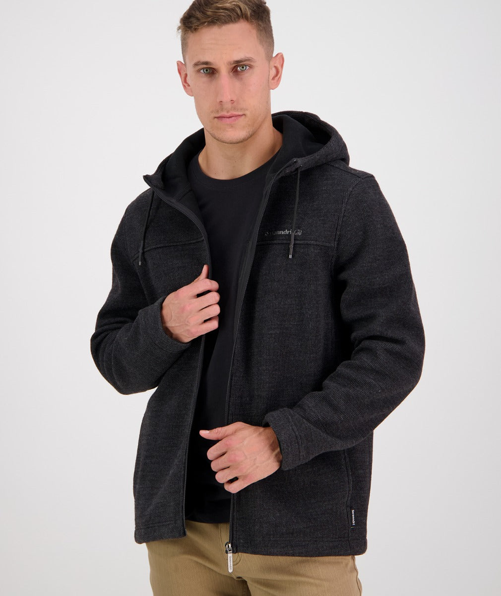 Swanndri Rifleman Wool Blend Hoodie - S / CHARCOAL - Mansfield Hunting & Fishing - Products to prepare for Corona Virus