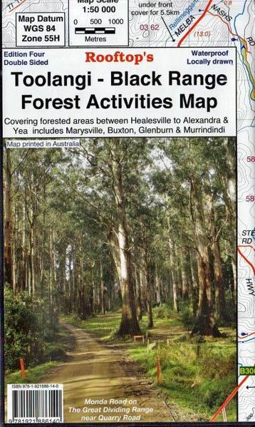 Rooftops - Toolangi Black Range Forest Adventure Map -  - Mansfield Hunting & Fishing - Products to prepare for Corona Virus