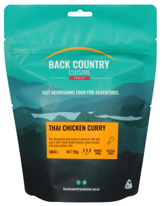 Back Country Cuisine - Thai Chicken Curry - REGULAR - Mansfield Hunting & Fishing - Products to prepare for Corona Virus