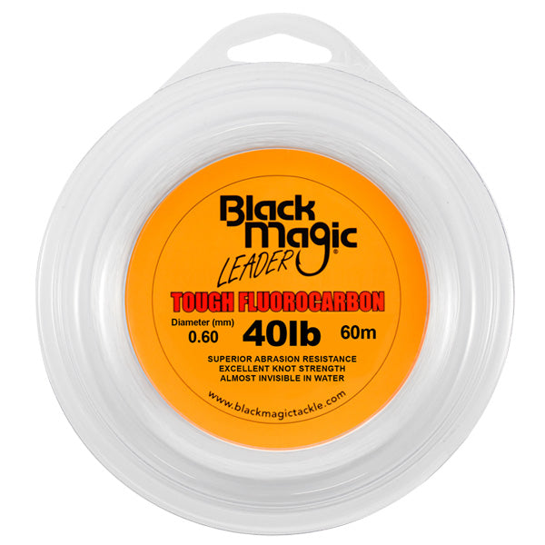 Black Magic Tough Flurocarbon Leader - 40LB - Mansfield Hunting & Fishing - Products to prepare for Corona Virus