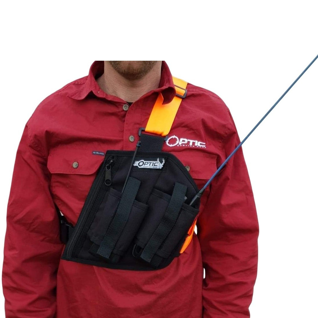 UHF / Tracker Holder With A Zipper Pocket - LEFT HAND - Mansfield Hunting & Fishing - Products to prepare for Corona Virus