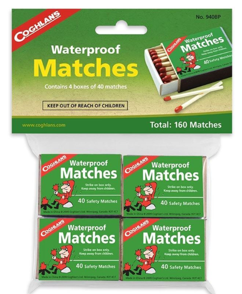 Waterproof Matches -  - Mansfield Hunting & Fishing - Products to prepare for Corona Virus