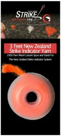 NZ Strike Indicator Wool Yarn Spool - RADIOACTIVE ORANGE - Mansfield Hunting & Fishing - Products to prepare for Corona Virus