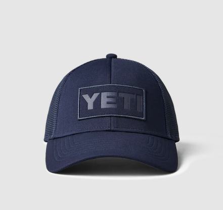 Yeti Navy on Navy Patch Trucker Cap -  - Mansfield Hunting & Fishing - Products to prepare for Corona Virus