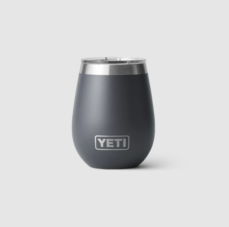 Yeti 10oz Wine Tumbler with MagSlider Lid - 10OZ / CHARCOAL - Mansfield Hunting & Fishing - Products to prepare for Corona Virus