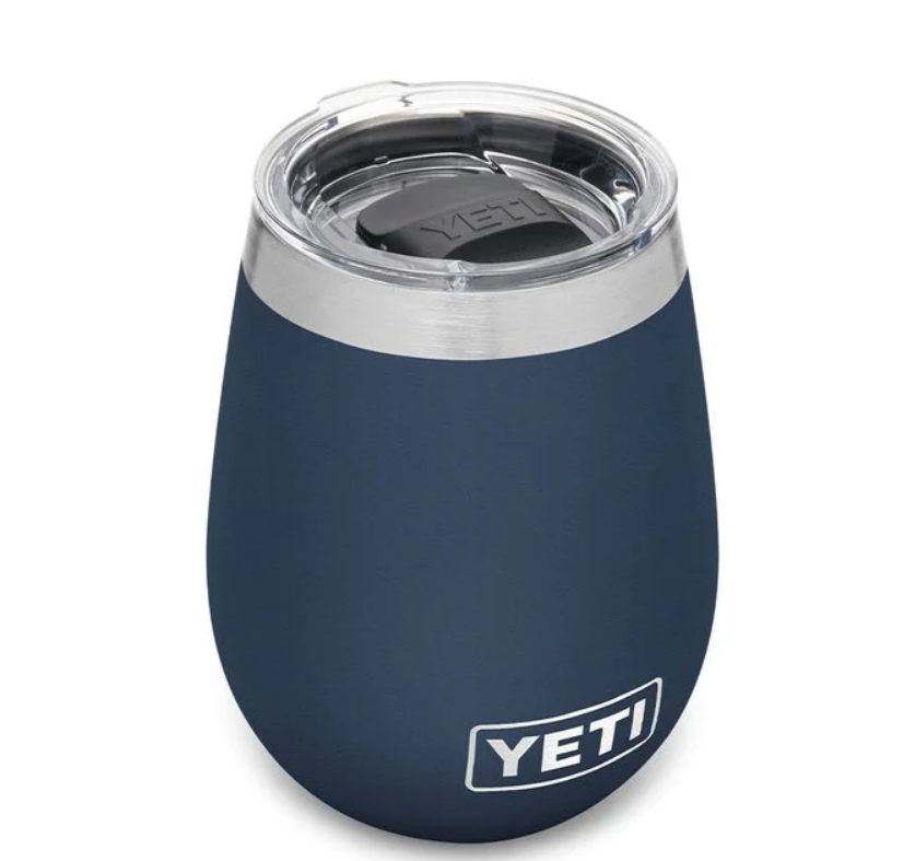 Yeti 10oz Wine Tumbler with MagSlider Lid (296ml) - 10OZ / NAVY - Mansfield Hunting & Fishing - Products to prepare for Corona Virus