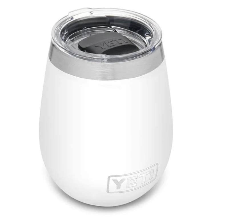Yeti 10oz Wine Tumbler with MagSlider Lid (296ml) - 10OZ / WHITE - Mansfield Hunting & Fishing - Products to prepare for Corona Virus